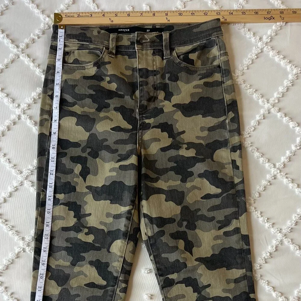 Harper Camouflage Stretch Skinny Denim Jeans SIZE 27 - Picture 2 of 10